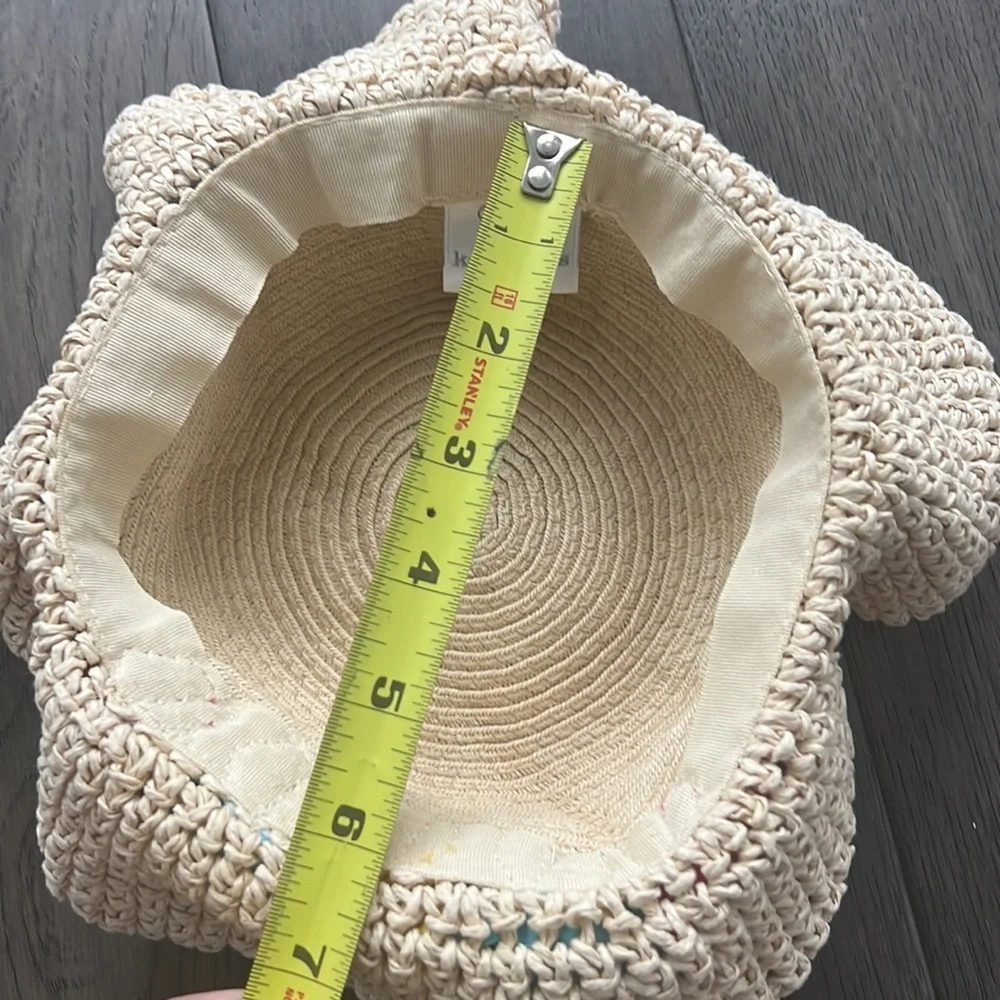 Koala kids floral floppy straw like beach hat